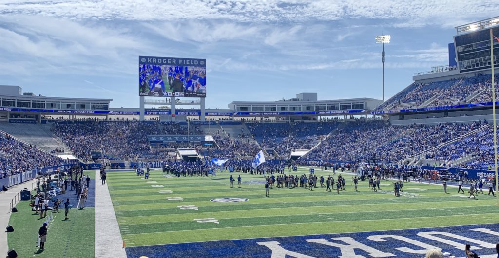 kentucky football in October in Lexington